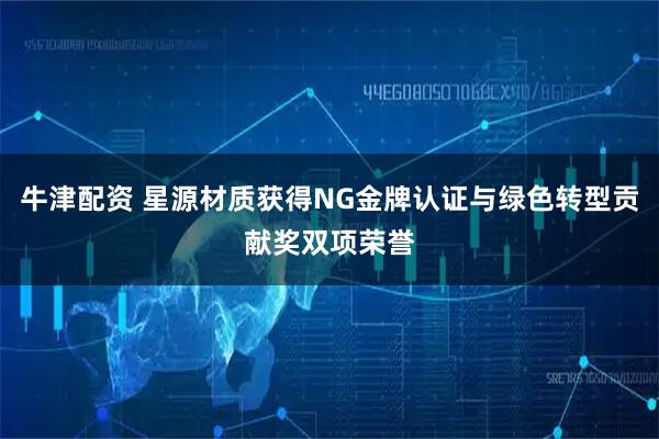 牛津配资 星源材质获得NG金牌认证与绿色转型贡献奖双项荣誉